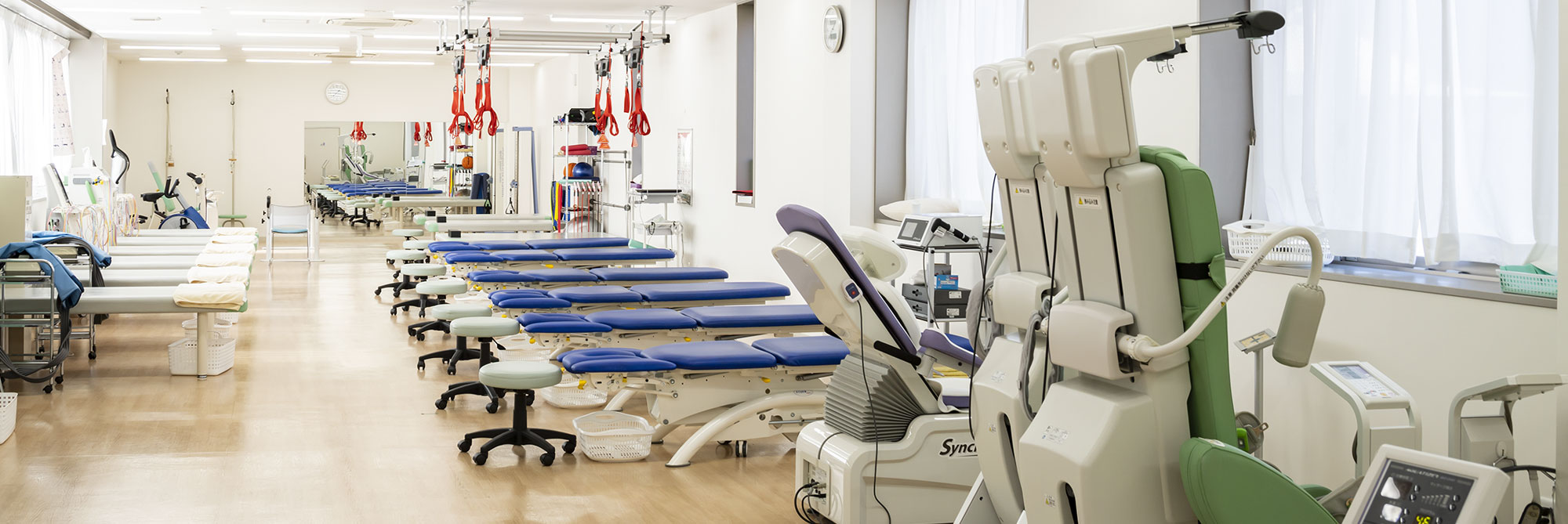 2階はリハビリテーション室になっています。